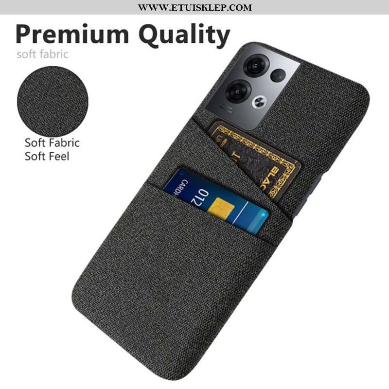 Etui do Oppo Reno 8 Pro Tkanina Na Karty
